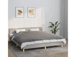 vidaXL Gewichtsdecke mit Bezug Grau 155x220 cm 7 kg Stoff