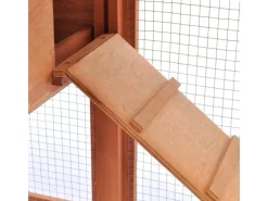 vidaXL Großer Kaninchenstall Kleintierhaus Hasenstall Holz