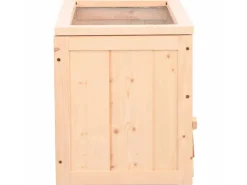 vidaXL Hamsterkäfig 60x30x35 cm Massivholz Tanne