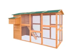 New vidaXL Hühnerstall Holz 295x163x170 cm