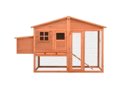 Hot vidaXL Hühnerstall mit Legenest Tanne Massivholz