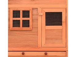 Hot vidaXL Hühnerstall mit Legenest Tanne Massivholz