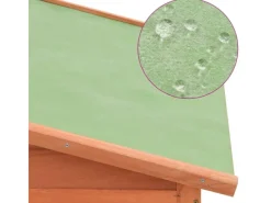 Hot vidaXL Hühnerstall mit Legenest Tanne Massivholz