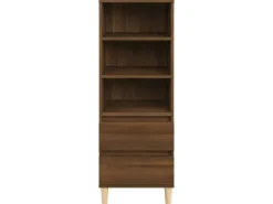 vidaXL Highboard Braun Eichen-Optik 40x36x110 cm Holzwerkstoff 821243 Eiche Braun