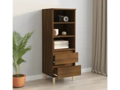 vidaXL Highboard Braun Eichen-Optik 40x36x110 cm Holzwerkstoff 821243 Eiche Braun