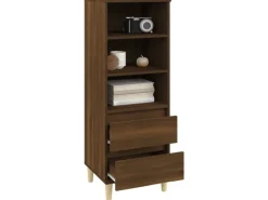 vidaXL Highboard Braun Eichen-Optik 40x36x110 cm Holzwerkstoff 821243 Eiche Braun