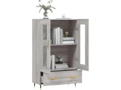 vidaXL Highboard Grau Sonoma 69,5x31x115 cm Holzwerkstoff 828282