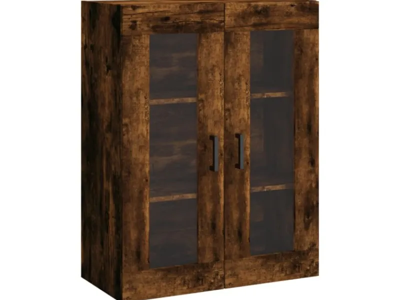 vidaXL Highboard Räuchereiche 69,5x34x180 cm Holzwerkstoff 3198534