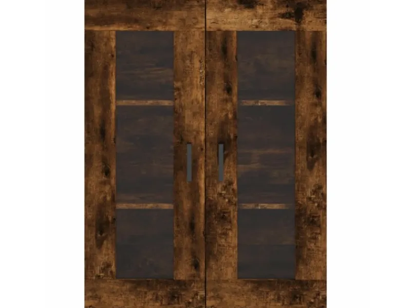 vidaXL Highboard Räuchereiche 69,5x34x180 cm Holzwerkstoff 3198534