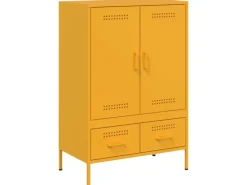 vidaXL Highboard Senf 68x39x101,5 cm Stahl 843111