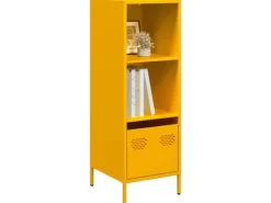 New vidaXL Highboard Senf 35x39x103,5 cm Stahl 851379 Gelb