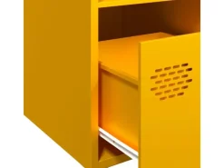 New vidaXL Highboard Senf 35x39x103,5 cm Stahl 851379 Gelb