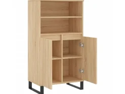 vidaXL Highboard Sonoma-Eiche 60x36x110 cm Holzwerkstoff 831495