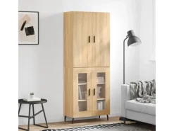 New vidaXL Highboard Sonoma-Eiche 69,5x34x180 cm Holzwerkstoff 3195750 Sonoma Eiche