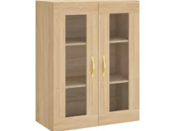 vidaXL Highboard Sonoma-Eiche 69,5x34x180 cm Holzwerkstoff 3198324
