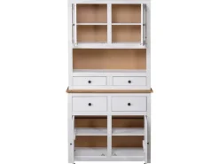 vidaXL Highboard Weiß 93x40,5x180 cm Kiefernholz Panama