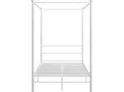 vidaXL Himmelbett Weiß Metall 140x200 cm651111