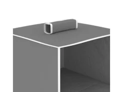 Outlet vidaXL Hängeaufbewahrung für Schränke 2 Stk mit 4 Fächern Stoff 288324 Grau