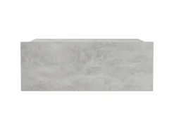 New vidaXL Hängender Nachttisch Betongrau 40x30x15 cm Holzwerkstoff