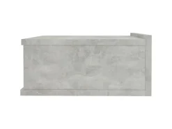 New vidaXL Hängender Nachttisch Betongrau 40x30x15 cm Holzwerkstoff
