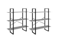 vidaXL Hochschrank Grau Sonoma 100x30x210 cm Holzwerkstoff