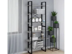 vidaXL Hochschrank Grau Sonoma 100x30x210 cm Holzwerkstoff