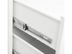 Outlet vidaXL Industrial Kommode mit Schubladen Weiß 78x40x93 cm Metall