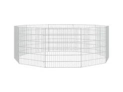 vidaXL Kaninchenkäfig 10 Paneele 54x60 cm Verzinktes Eisen vidaXL Freilaufgehege 10-teilig 54x60 cm Verzinktes Eisen