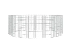 vidaXL Kaninchenkäfig 10 Paneele 54x60 cm Verzinktes Eisen vidaXL Freilaufgehege 10-teilig 54x60 cm Verzinktes Eisen