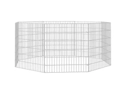 Hot vidaXL Kaninchenkäfig 8 Paneele 54x60 cm Verzinktes Eisen