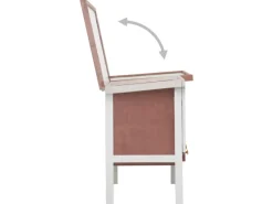 vidaXL Kaninchenstall 1 Ebene Braun Holz