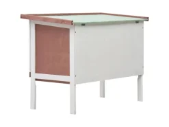 vidaXL Kaninchenstall 1 Ebene Braun Holz