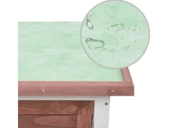 vidaXL Kaninchenstall 1 Ebene Braun Holz