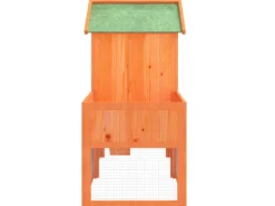 vidaXL Kaninchenstall Braun 170x63x113 cm Massivholz Kiefer