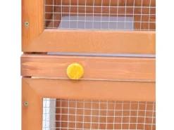 vidaXL Kaninchenstall Kleintierhaus Hasenstall 1 Tür Holz