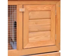 vidaXL Kaninchenstall Kleintierhaus Hasenstall 1 Tür Holz