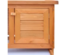 vidaXL Kaninchenstall Kleintierhaus Hasenstall 1 Ebene Holz