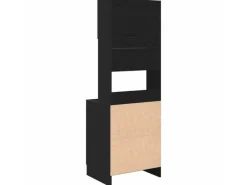 Discount vidaXL Küchenschrank mit Regal Schwarz Eichen-Optik 60 x 50 x 180 cm 3365557 Eiche Schwarz