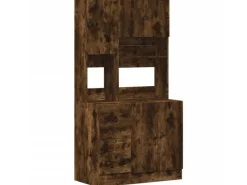 vidaXL Küchenschrank Räuchereiche 95x50x180 cm Holzwerkstoff