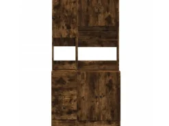 vidaXL Küchenschrank Räuchereiche 95x50x180 cm Holzwerkstoff