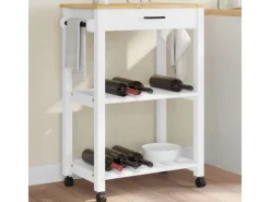 vidaXL Küchenwagen MONZA 60x40x90 cm Massivholz Kiefer Modell 8