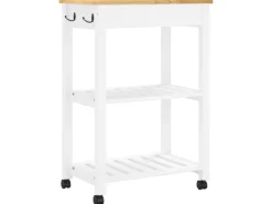 vidaXL Küchenwagen MONZA 60x40x90 cm Massivholz Kiefer Modell 8