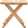 vidaXL Klappbarer Beistelltisch Walnussholz Massiv 50x50x49 cm