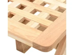 vidaXL Klappbarer Beistelltisch Walnussholz Massiv 50x50x49 cm