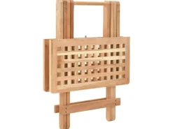 vidaXL Klappbarer Beistelltisch Walnussholz Massiv 50x50x49 cm
