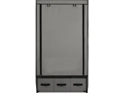 vidaXL Kleiderschrank Grau 87 x 49 x 159 cm Stoff