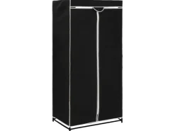 Hot vidaXL Kleiderschrank Schwarz 75×50×160 cm