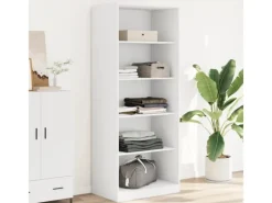 vidaXL Kleiderschrank Weiß 80x50x200 cm Holzwerkstoff