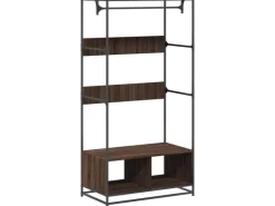 Sale vidaXL Kleiderständer Braun Eichen-Optik 90x50x180 cm Holzwerkstoff 849298 Eiche Braun
