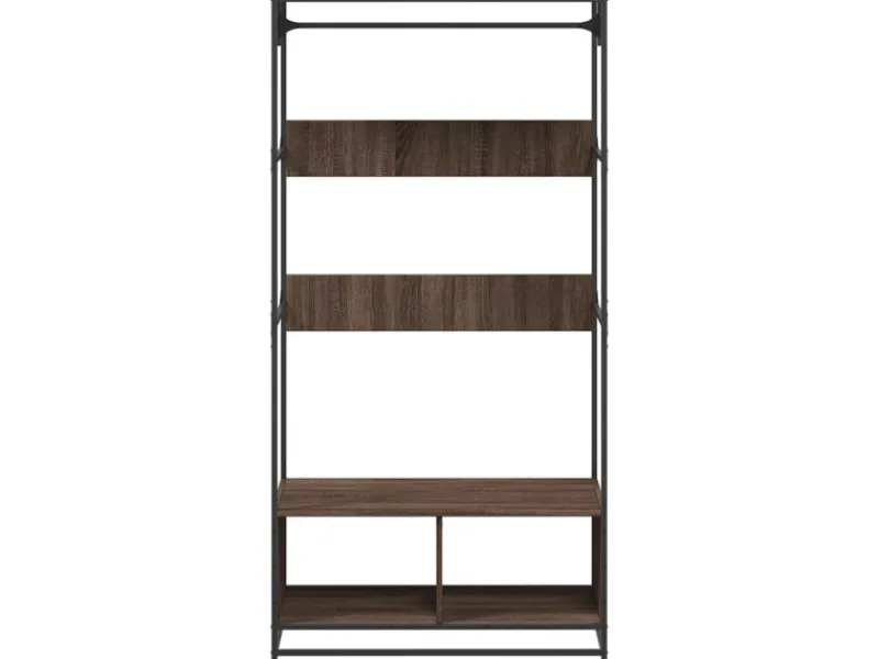 Sale vidaXL Kleiderständer Braun Eichen-Optik 90x50x180 cm Holzwerkstoff 849298 Eiche Braun